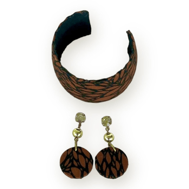 Ensemble Collier, bracelet et boucle d'oreille